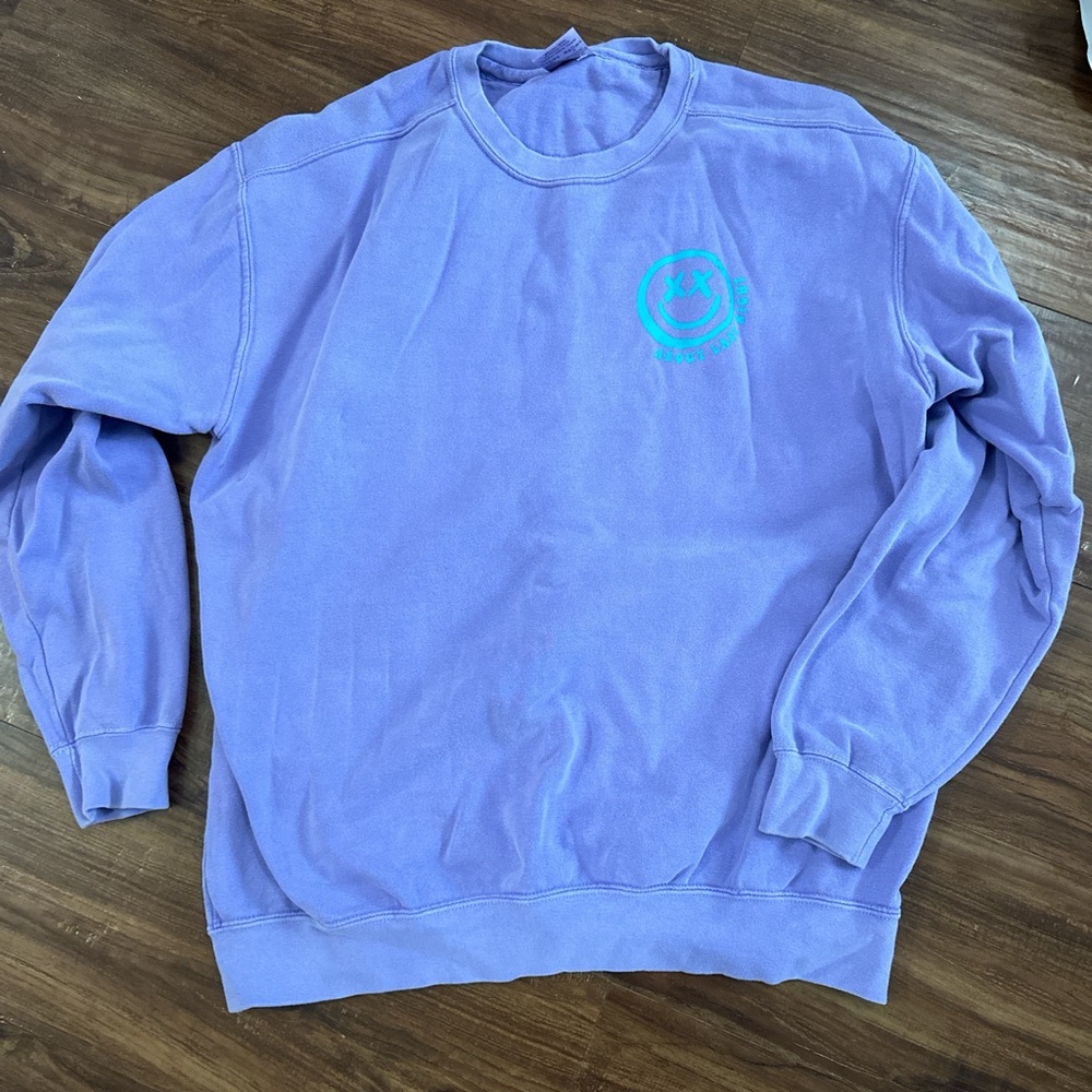 About last night purple brunch drunk sweatshirt size large